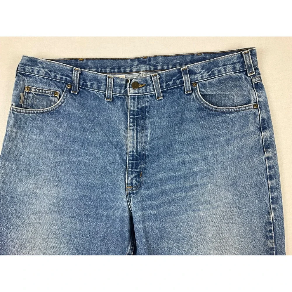 Carhartt Relaxed Fit Jeans Mens 44x30 (fits 42x26) Blue Medium Wash B13 DST